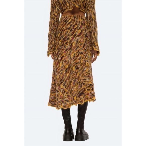 NWT SEA New York Midi Crochet Asymmetrical Skye Skirt - Picture 5 of 7